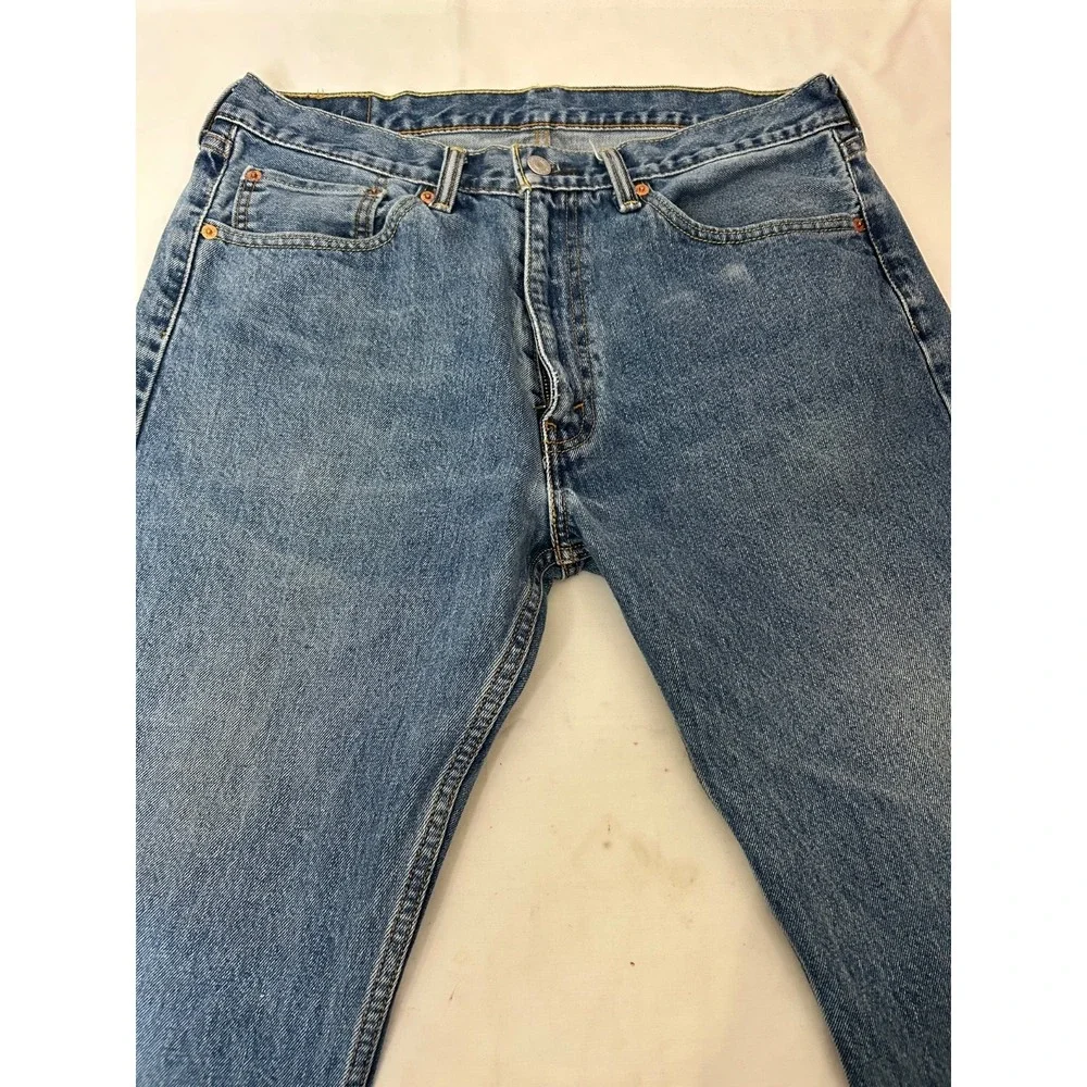 Levi's 505 Men's Jeans 36x29 Straight Leg Blue Denim Classic Fit USA